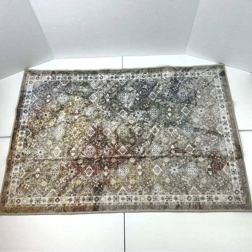 Retro Bohemian Rug 2x3 ft